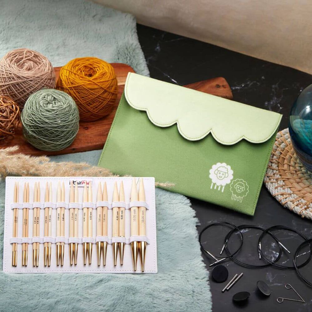 KnitPro Bamboo Deluxe Nadelspitzen Set bei bei bei bei bei bei bei bei bei bei bei bei Lieblingsgarn