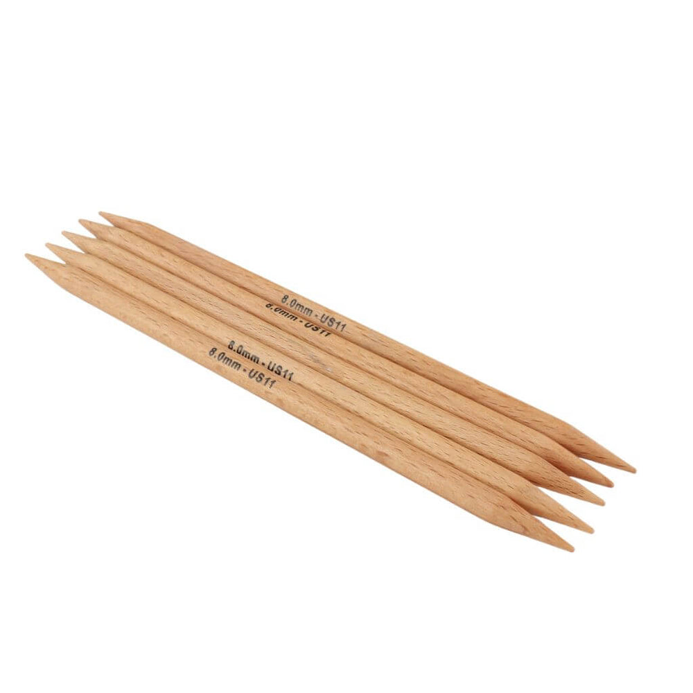 KnitPro KnitPro Basix Beech Strumpfstricknadeln Lieblingsgarn