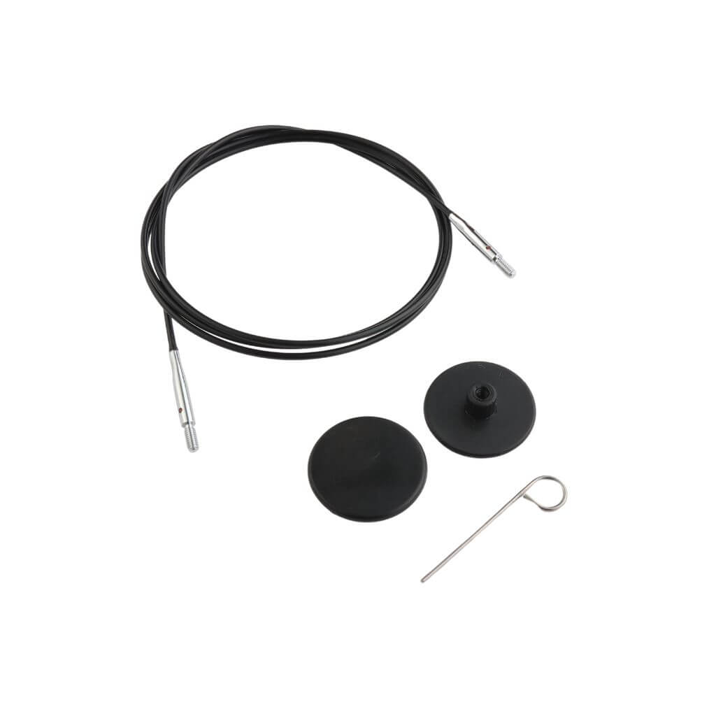 KnitPro 100 cm KnitPro Nadelseil Swivel 360° schwarz Lieblingsgarn
