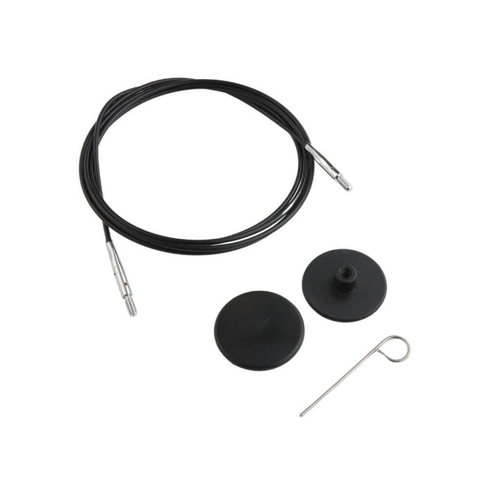 KnitPro 120 cm KnitPro Nadelseil Swivel 360° schwarz Lieblingsgarn