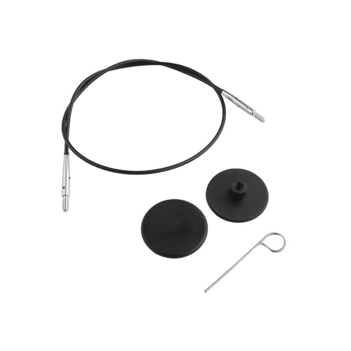 KnitPro 50 cm KnitPro Nadelseil Swivel 360° schwarz Lieblingsgarn