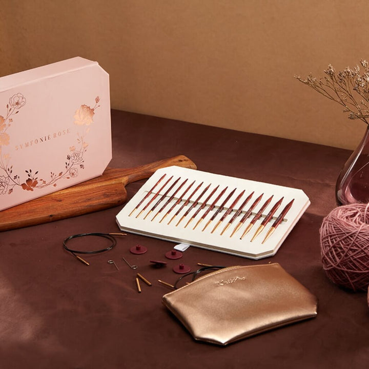 KnitPro KnitPro Symfonie Rose Rundstricknadelspitzen Deluxe Set Lieblingsgarn