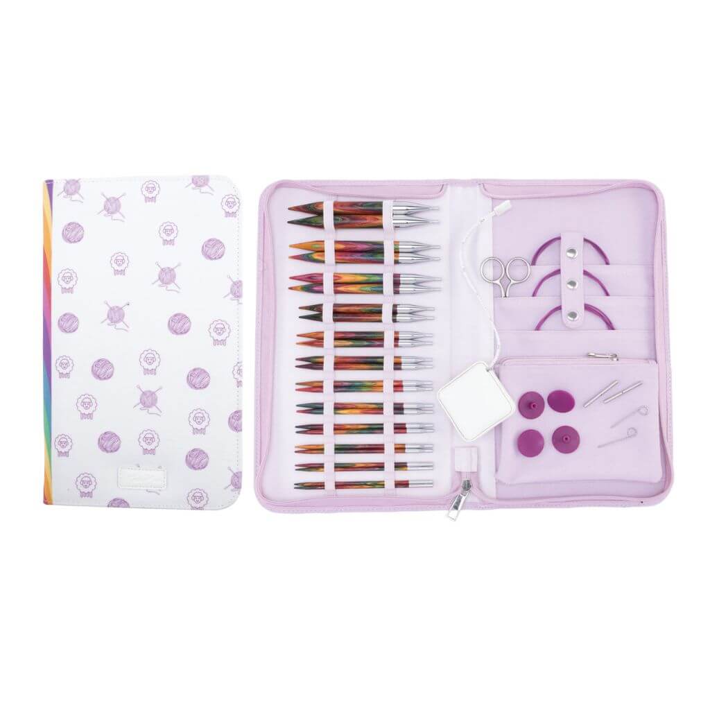 KnitPro KnitPro Nadelset Symfonie Holz 13 cm 12 Paar, 3,0 - 12,0 mm + Zubehör Lieblingsgarn