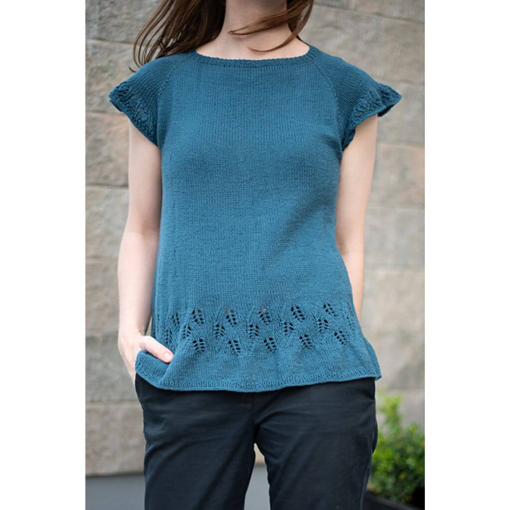 Inga Mallwitz Shirt Korn Blus Strickanleitung - Appelbanne Design (PDF) Lieblingsgarn