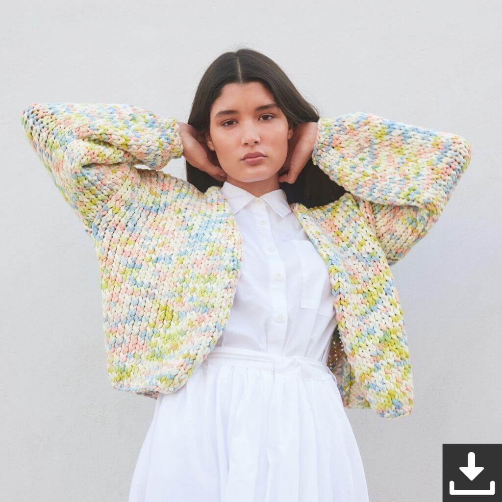Lana Grossa Kurzer Cardigan Strickanleitung - Lana Grossa (Heft) Lieblingsgarn