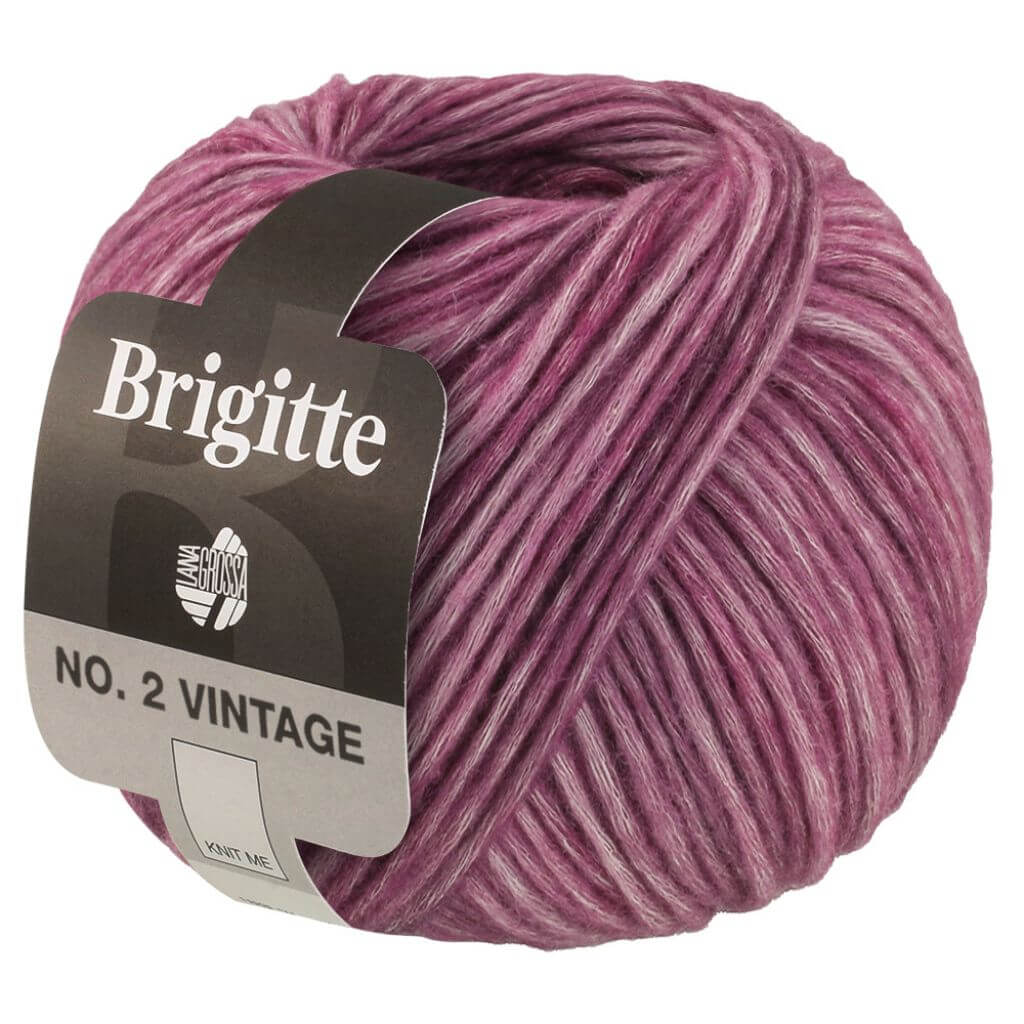Lana Grossa 204 - Rotviolett meliert Lana Grossa Brigitte No.2 Vintage Lieblingsgarn