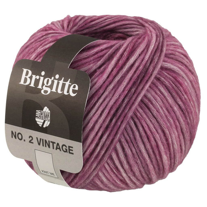 Lana Grossa 204 - Rotviolett meliert Lana Grossa Brigitte No.2 Vintage Lieblingsgarn