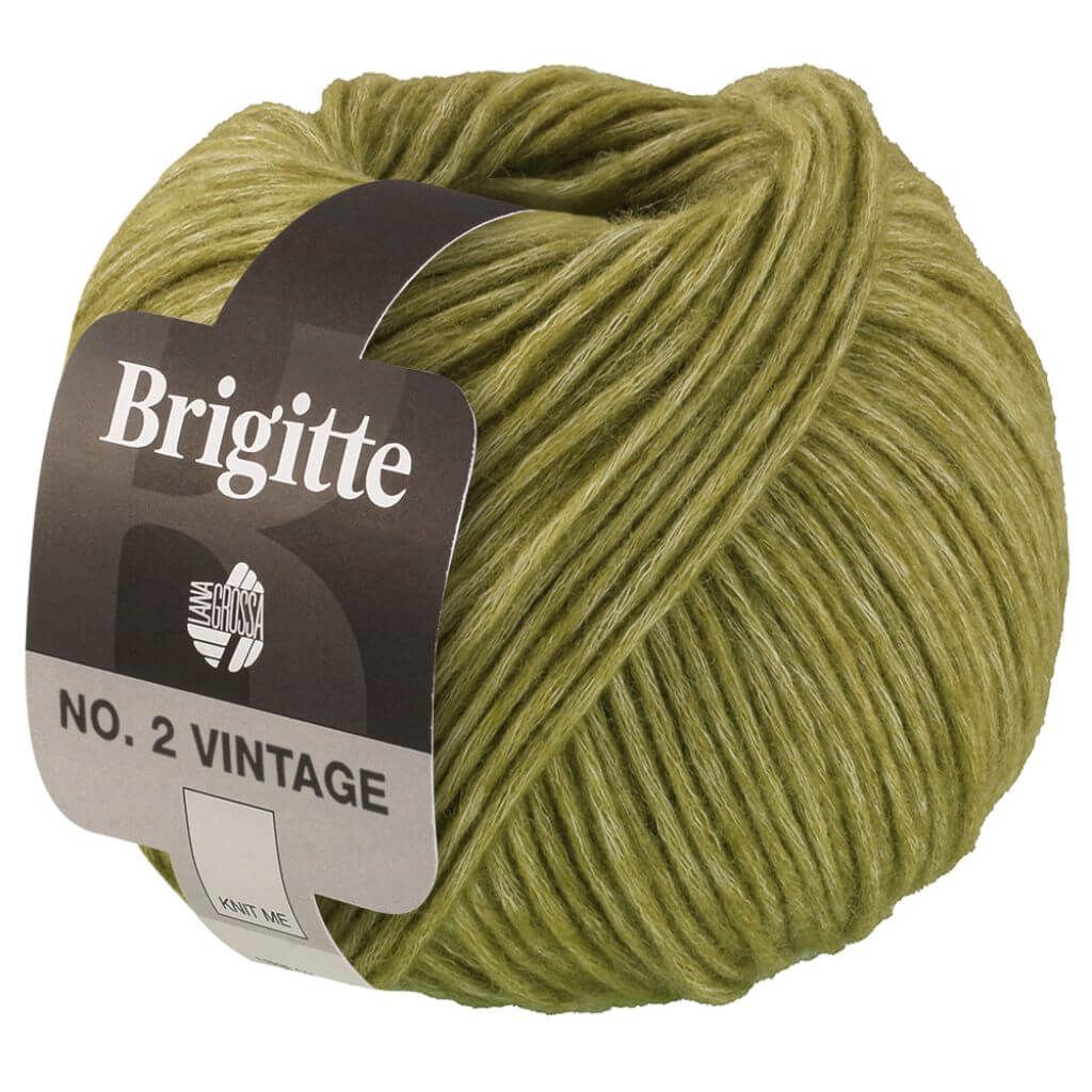 Lana Grossa 208 - Oliv meliert Lana Grossa Brigitte No.2 Vintage Lieblingsgarn