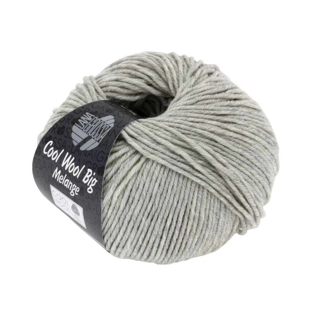 Lana Grossa 616 - Hellgrau meliert Lana Grossa Cool Wool Big 50g Lieblingsgarn