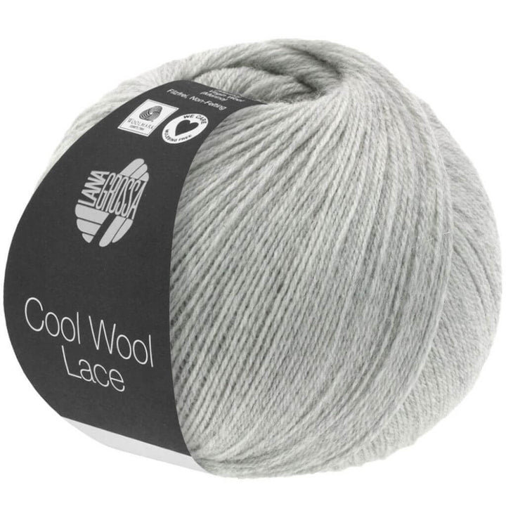 Lana Grossa 27 - Hellgrau Lana Grossa Cool Wool Lace Lieblingsgarn