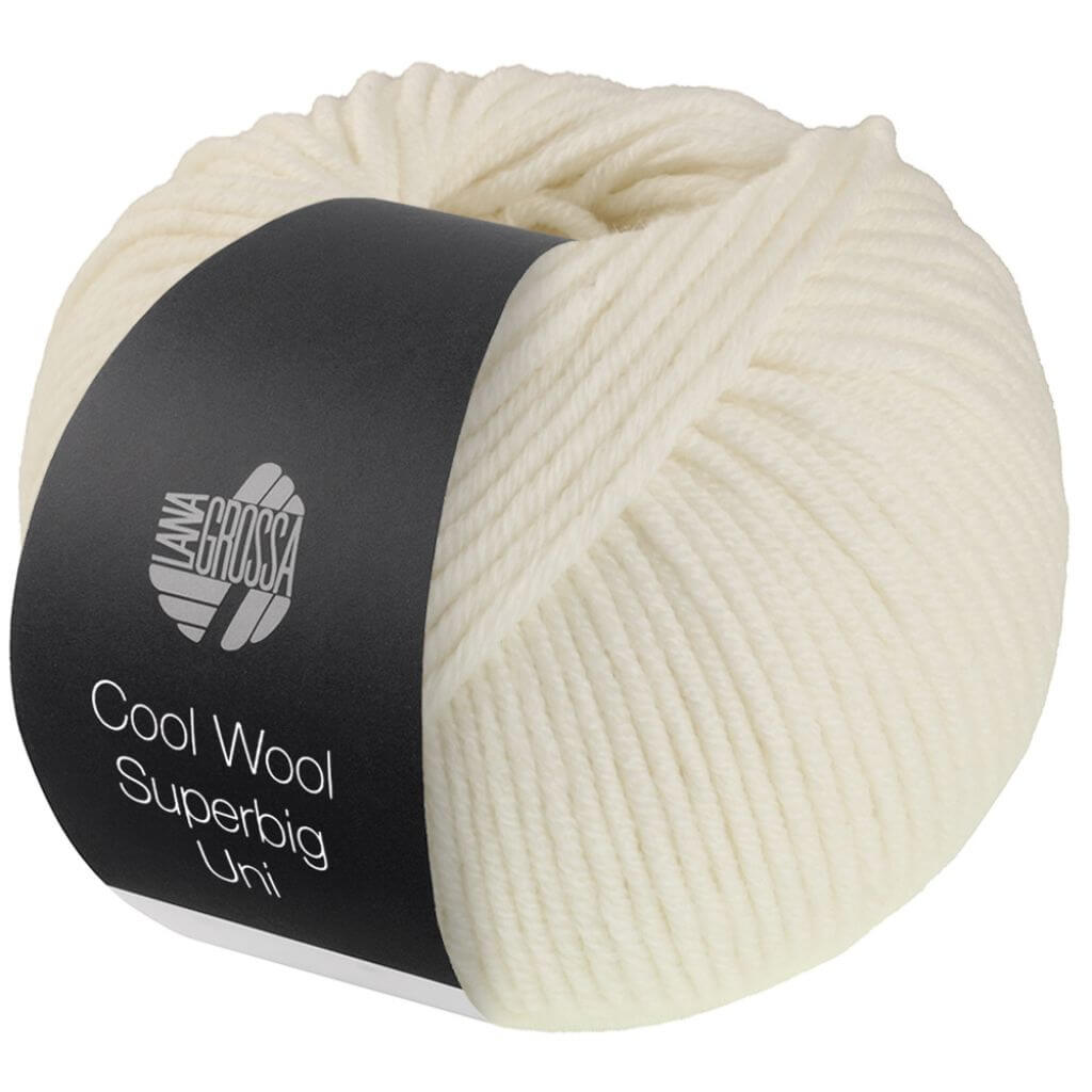 Lana Grossa 34 - Weiß Lana Grossa Cool Wool Superbig Uni Lieblingsgarn