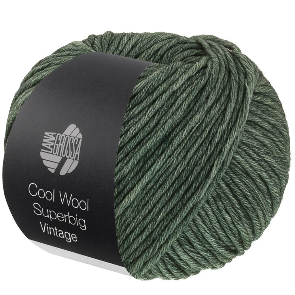 Lana Grossa 7268 - Grüngrau Lana Grossa Cool Wool Superbig Vintage Lieblingsgarn