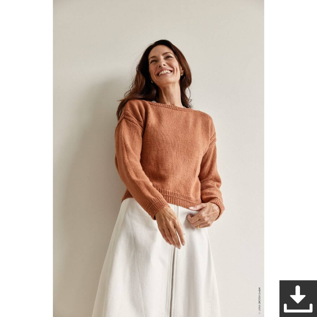 Lana Grossa Damen Pullover Strickset - Lana Grossa (PDF) Lieblingsgarn