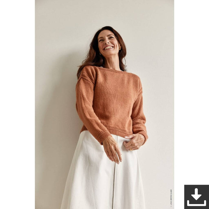 Lana Grossa Damen Pullover Strickset - Lana Grossa (PDF) Lieblingsgarn