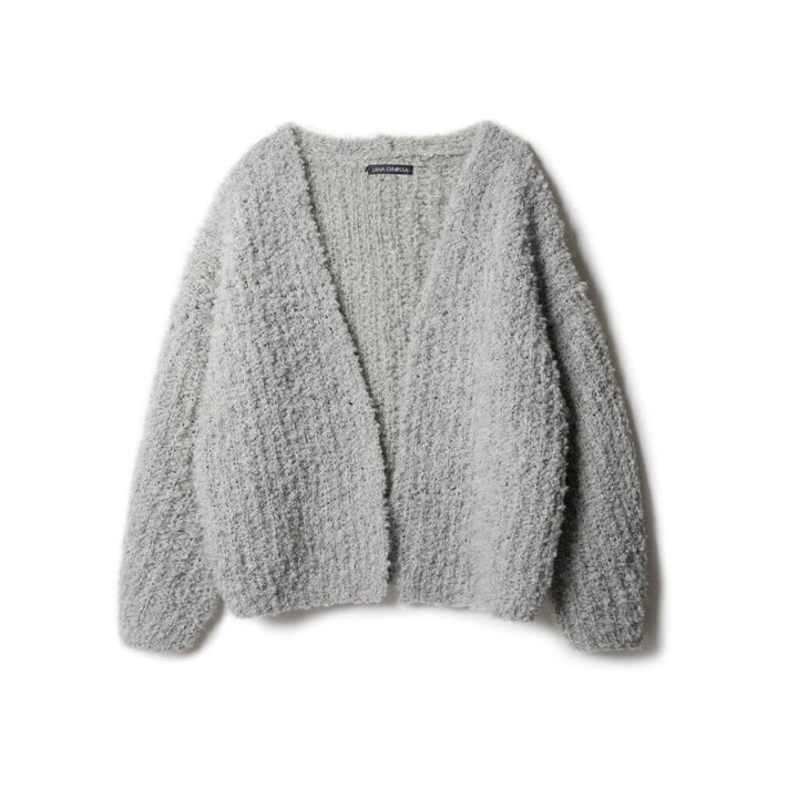 Lana Grossa Flauschiger Cardigan Halbpatent Strickanleitung - Lana Grossa (Heft) Lieblingsgarn