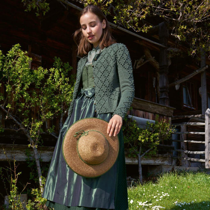 Lana Grossa Pattern Jacke Noppenrautenmuster Strickanlektung - Lana Grossa (Heft) Lieblingsgarn
