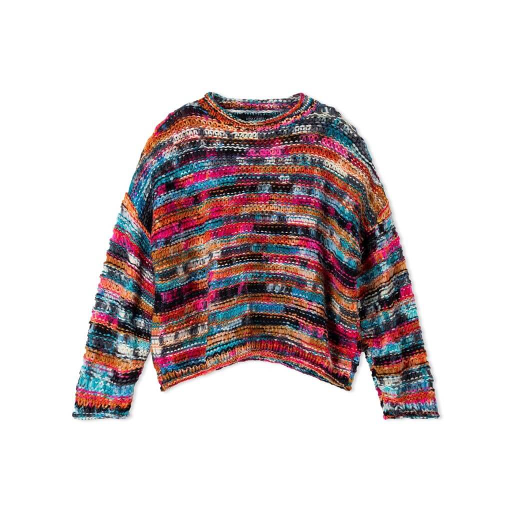 Oversized-Pullover mit Fallmaschen Strickanleitung - Lana Grossa (Heft)