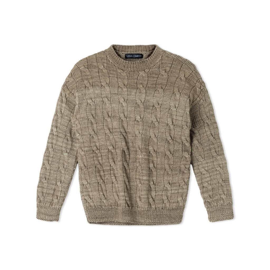 Kinderpullover mit Zopfmuster Strickanleitung - Lana Grossa (Heft)