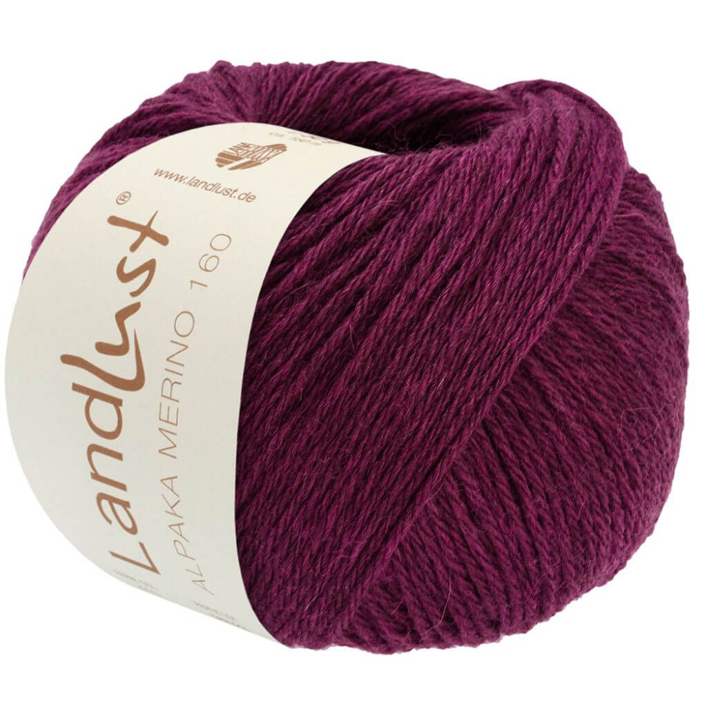 Lana Grossa 450 - Brombeerrot Lana Grossa Landlust Alpaka Merino 160 50 g Lieblingsgarn