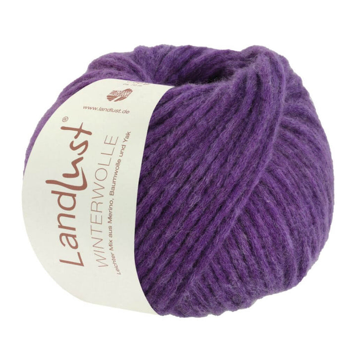 Lana Grossa Landlust Winterwolle 50 g 27 - Violett Meliert Lieblingsgarn