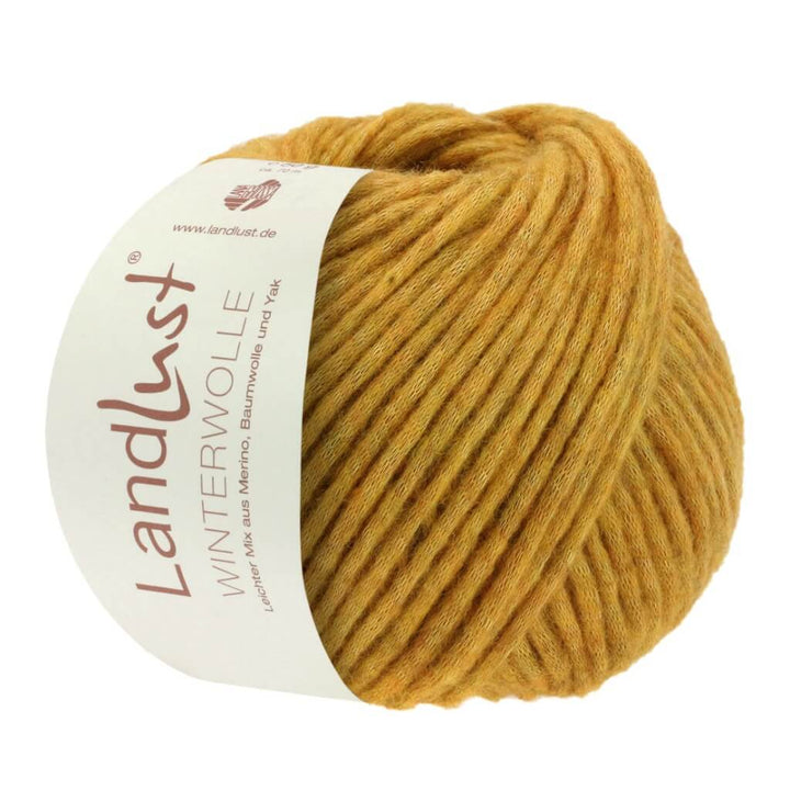 Lana Grossa 2 - Honiggelb Meliert Lana Grossa Landlust Winterwolle 50 g Lieblingsgarn
