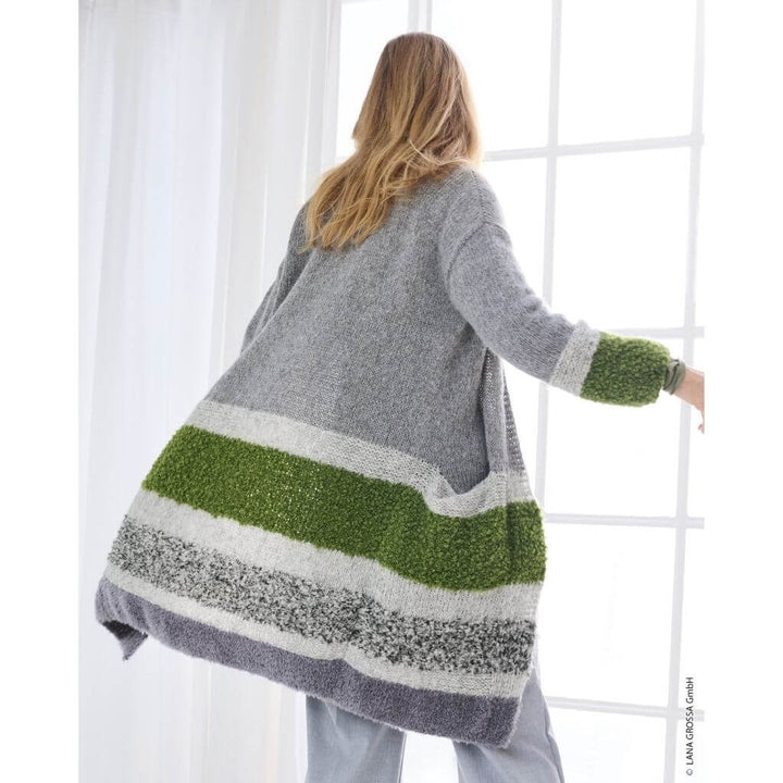 Streifen-Kurzmantel Strickanleitung - Lana Grossa (Heft)
