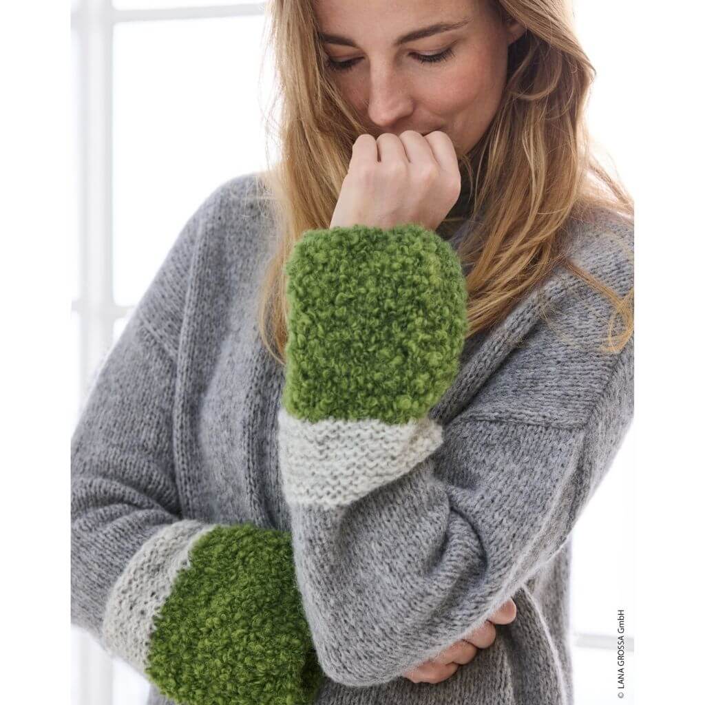 Streifen-Kurzmantel Strickanleitung - Lana Grossa (Heft)