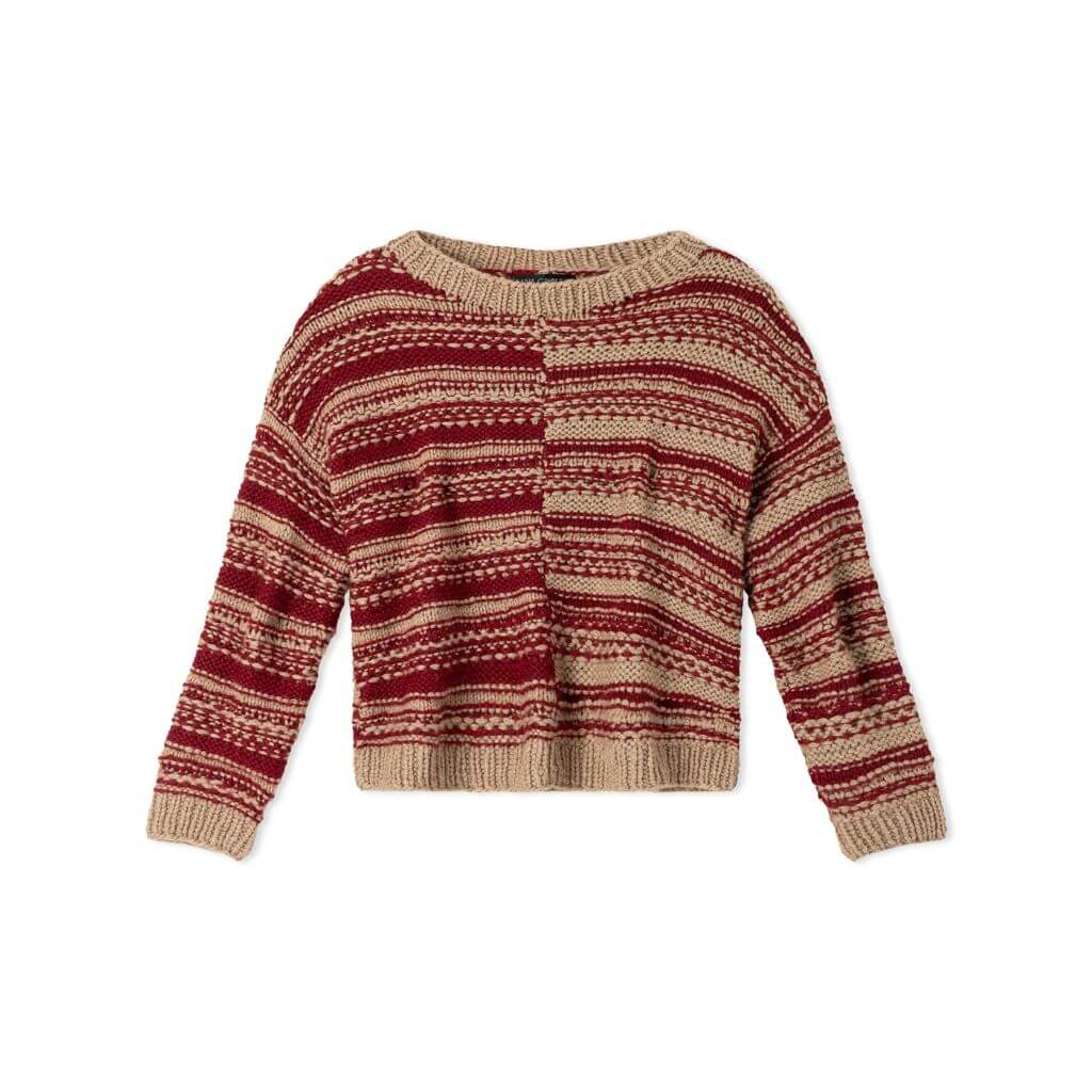 Lana Grossa Kinderpullover mit gespiegeltem Streifenmuster Strickanleitung – Bild 2 von 5 bei Lieblingsgarn