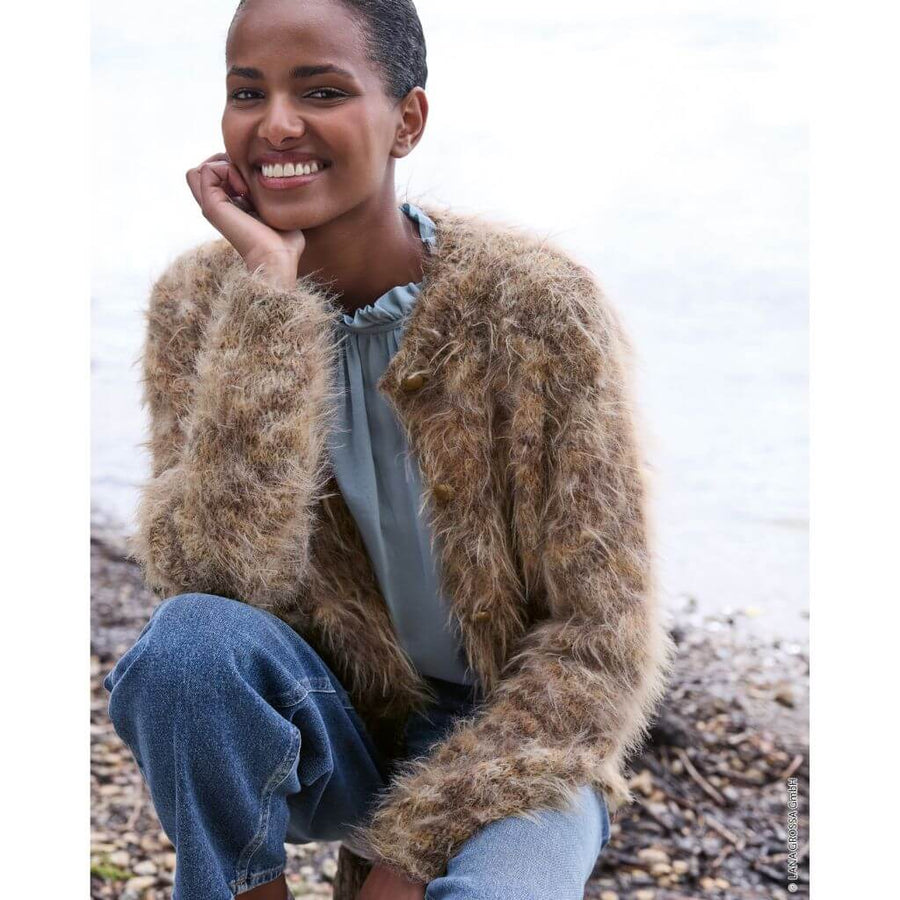 Lana Grossa Pattern Strickjacke mit Taschen Strickanleitung - Lana Grossa (Heft) Lieblingsgarn