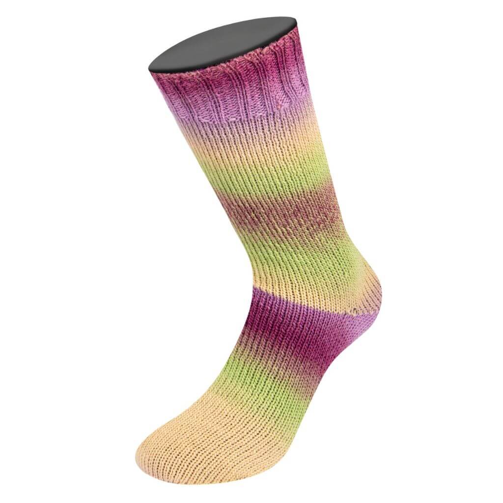 Lana Grossa 8016 - Blassgrün/Altrosa/Violett/Brombeer/Pflaume/ Oliv-/Hellgrün/Aubergine Lana Grossa Meilenweit 100 Color Mix Multi Lieblingsgarn