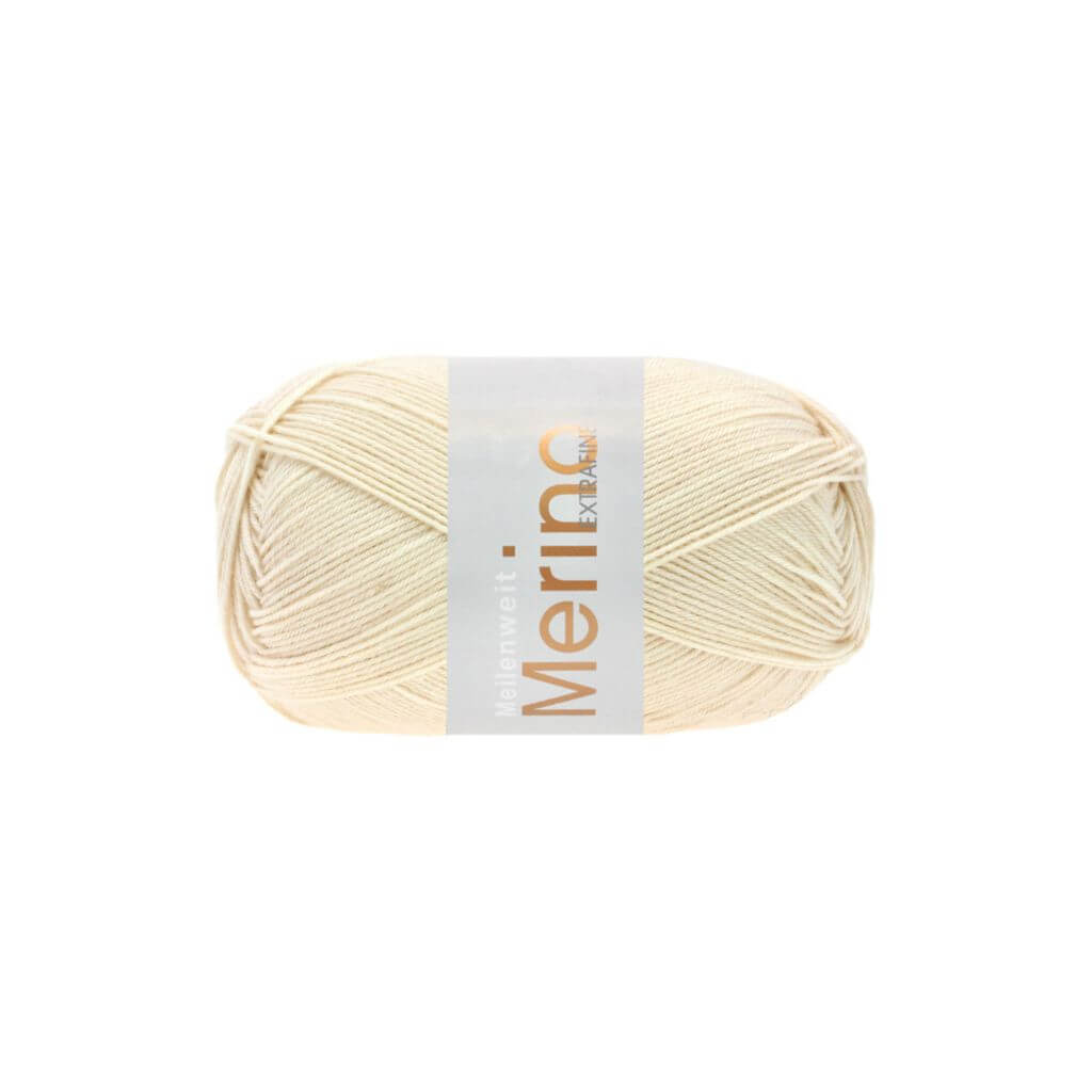 Lana Grossa 2425 - Hellbeige Lana Grossa Meilenweit 100 Merino extrafine Lieblingsgarn