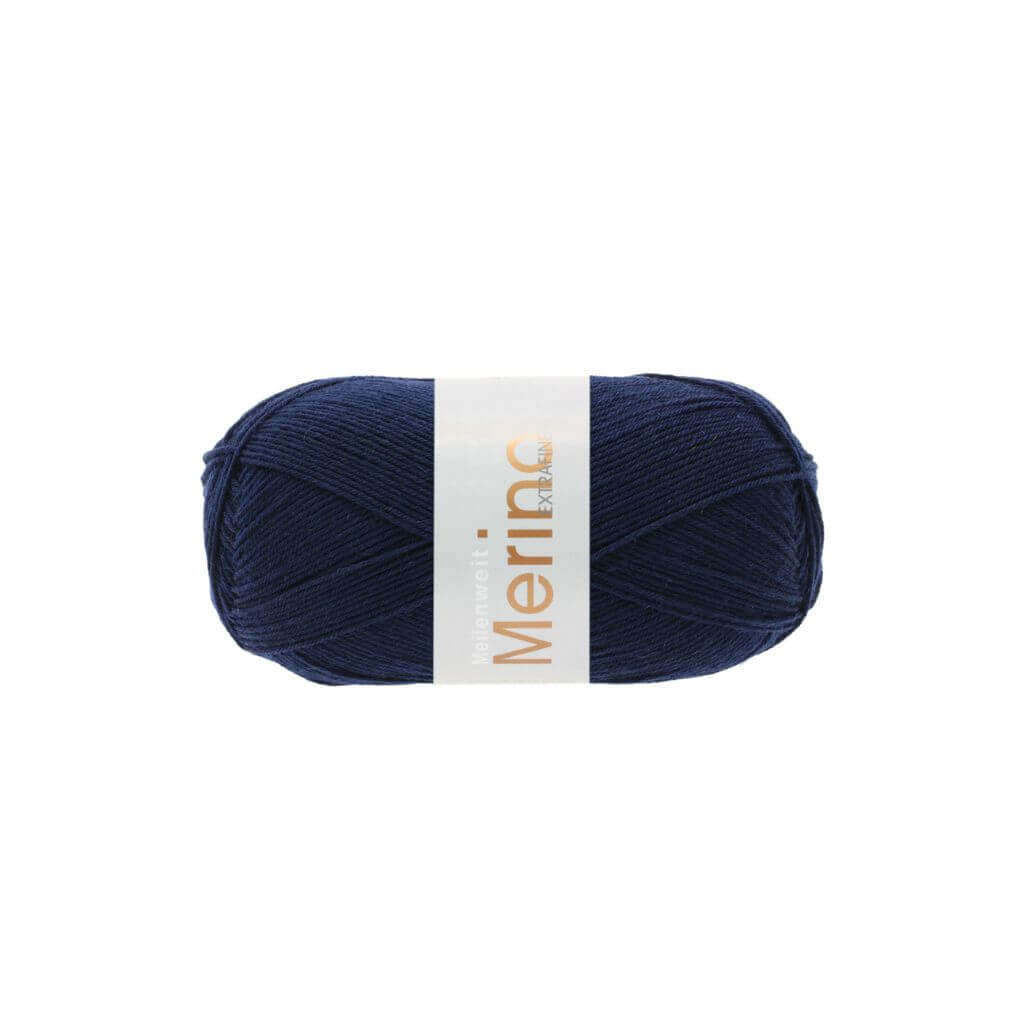Lana Grossa 2407 - Nachtblau Lana Grossa Meilenweit 100 Merino extrafine Lieblingsgarn