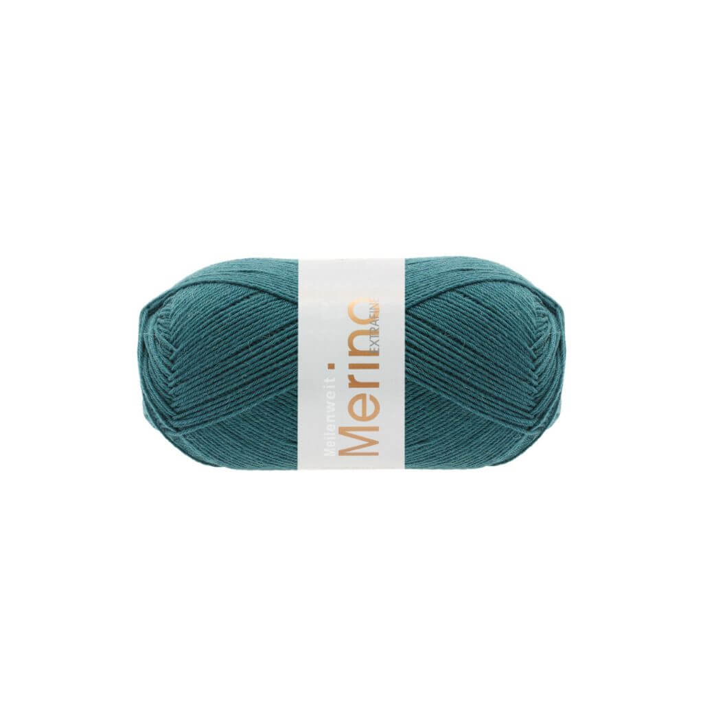 Lana Grossa 2410 - Blaugrün Lana Grossa Meilenweit 100 Merino extrafine Lieblingsgarn