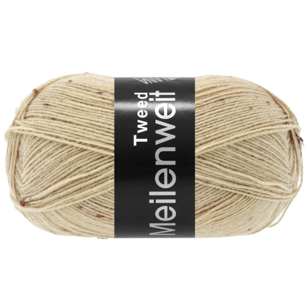 Lana Grossa 178 - Beige meliert Lana Grossa Meilenweit 100 Tweed Lieblingsgarn