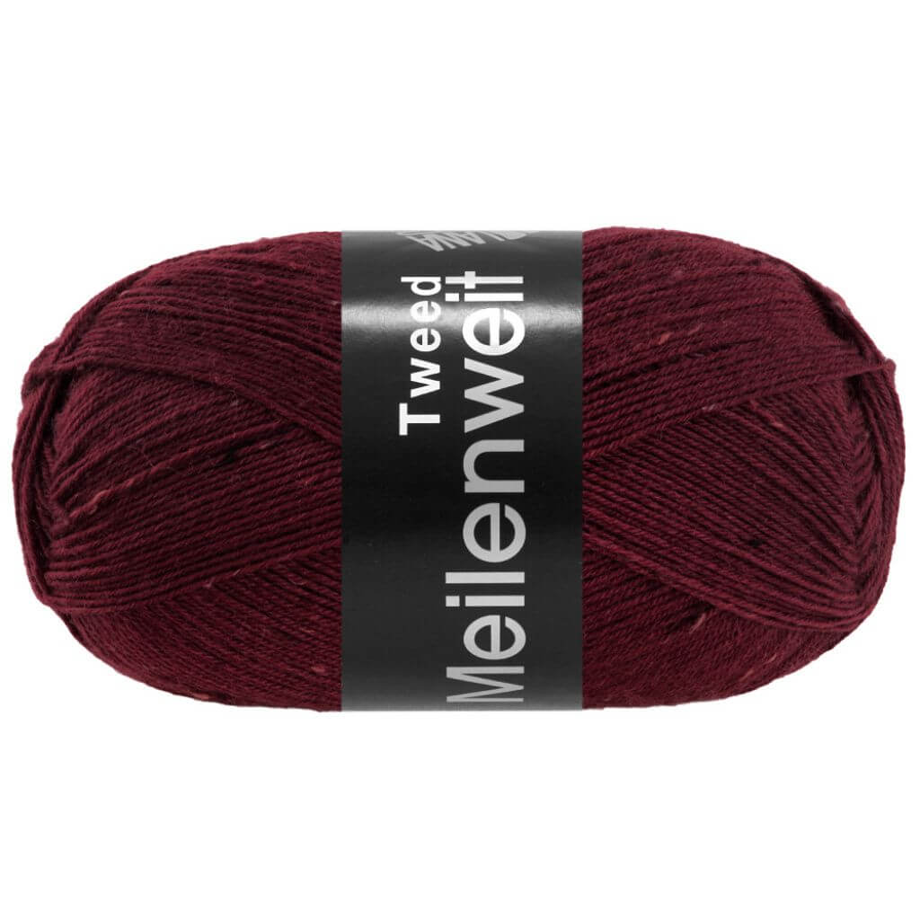 Lana Grossa 179 - Burgund Lana Grossa Meilenweit 100 Tweed Lieblingsgarn