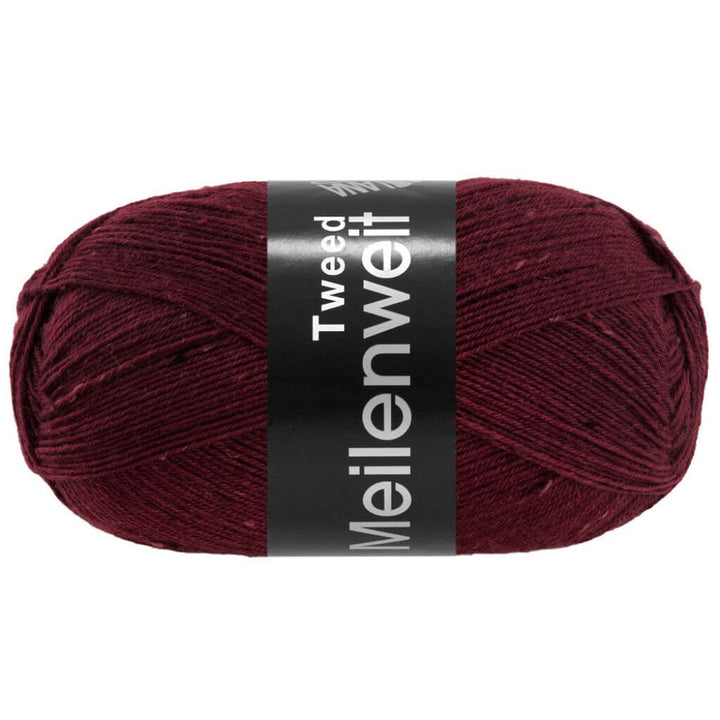 Lana Grossa 179 - Burgund Lana Grossa Meilenweit 100 Tweed Lieblingsgarn