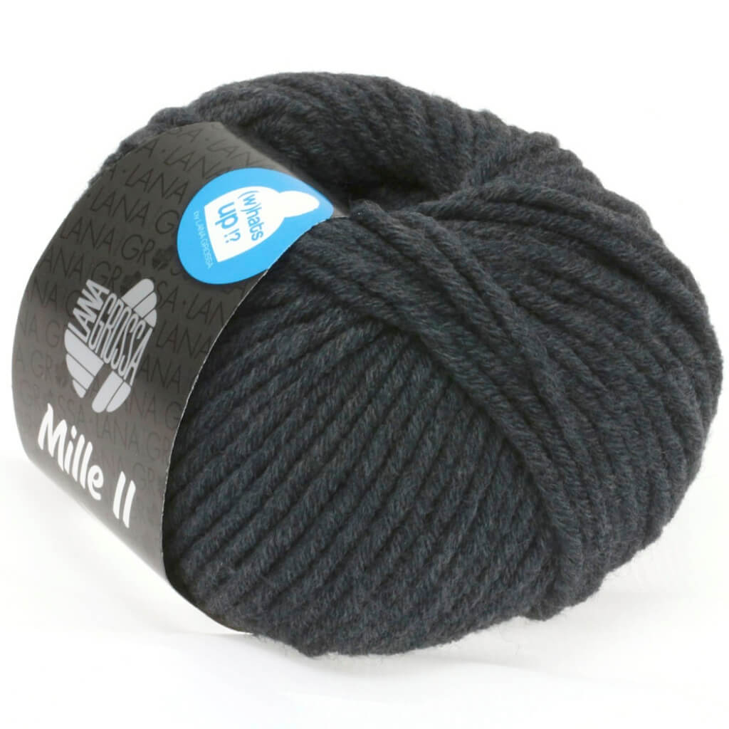 Lana Grossa 068 - Anthrazit Lana Grossa Mille II 50g Lieblingsgarn