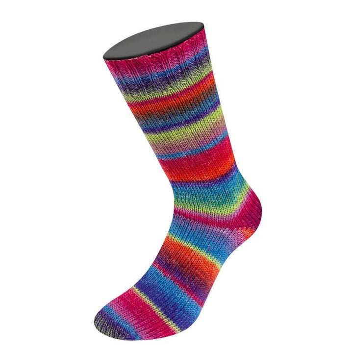 Lana Grossa 5453 - Frühlingsgrün/Rostrot/Blauviolett/Zyklam/ Blau/Royal/Fuchsia Lana Grossa Meilenweit 100 Fontana Lieblingsgarn