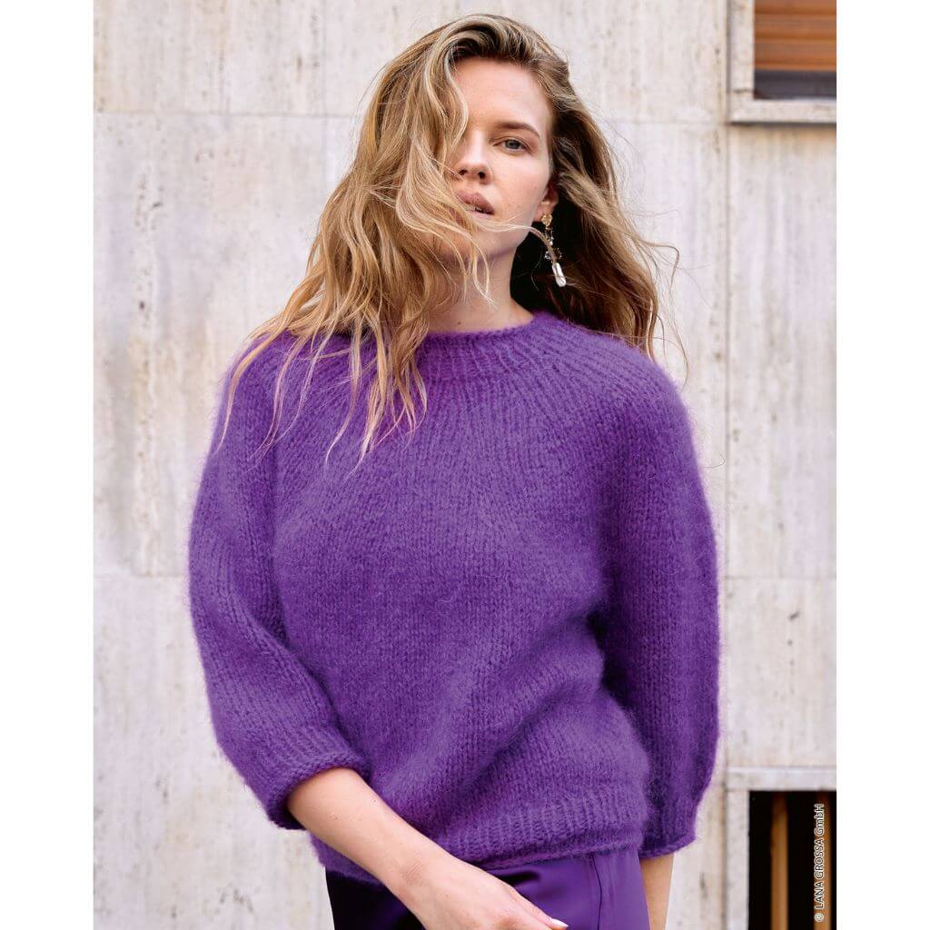 Pullover mit Rundpasse Top Down Strickanleitung - Lana Grossa (Heft)