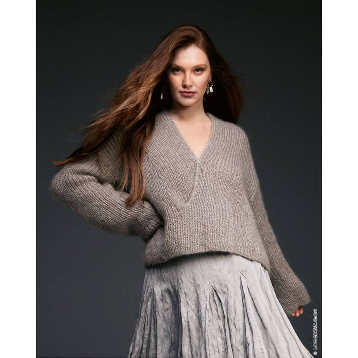 Pullover mit Wickeloptik Strickanleitung - Lana Grossa (Heft)