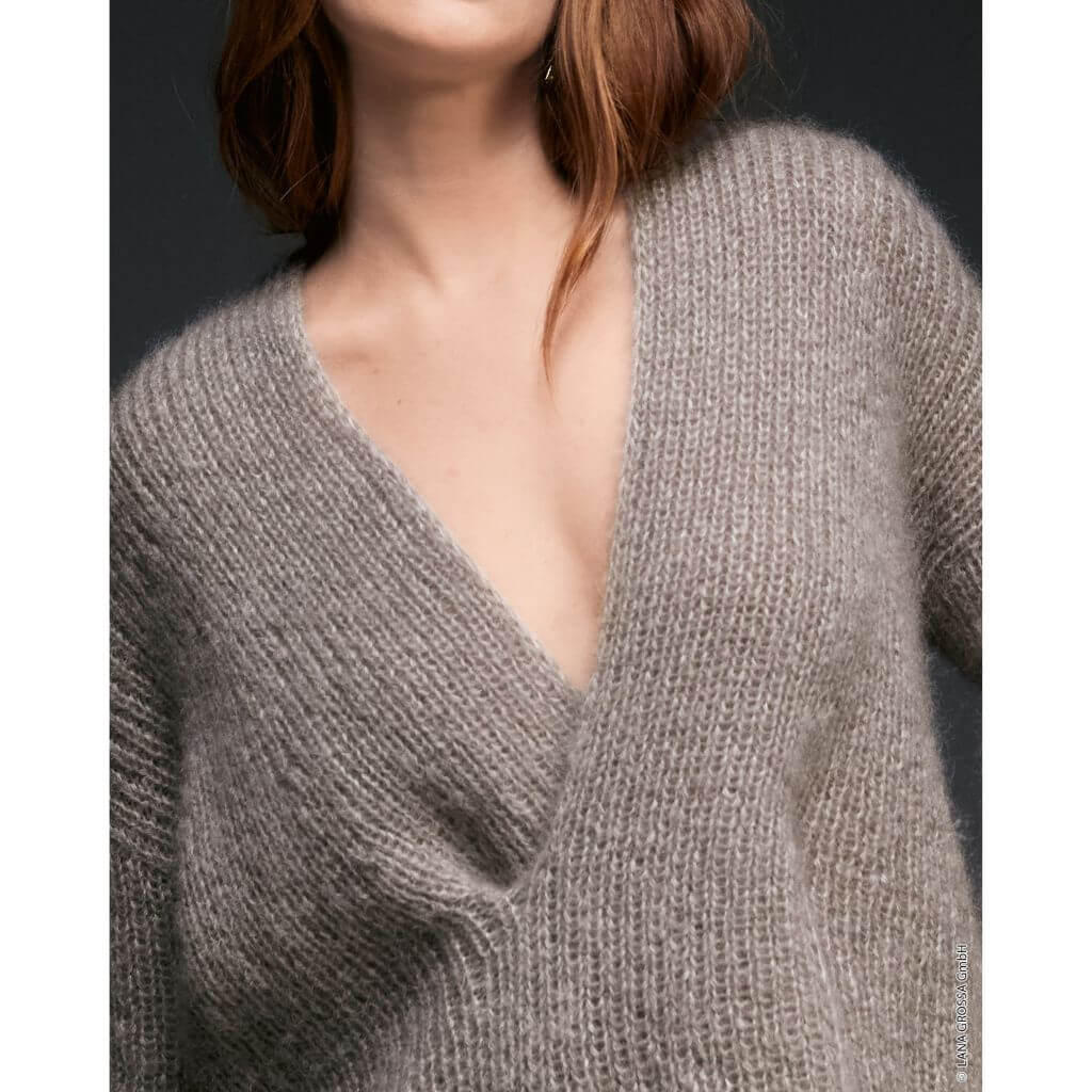 Pullover mit Wickeloptik Strickanleitung - Lana Grossa (Heft)