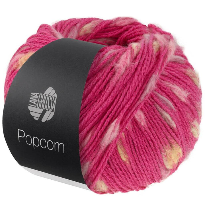 Lana Grossa 3 - Pink/Rosa/Grège/Gelb Lana Grossa Popcorn 50g Lieblingsgarn