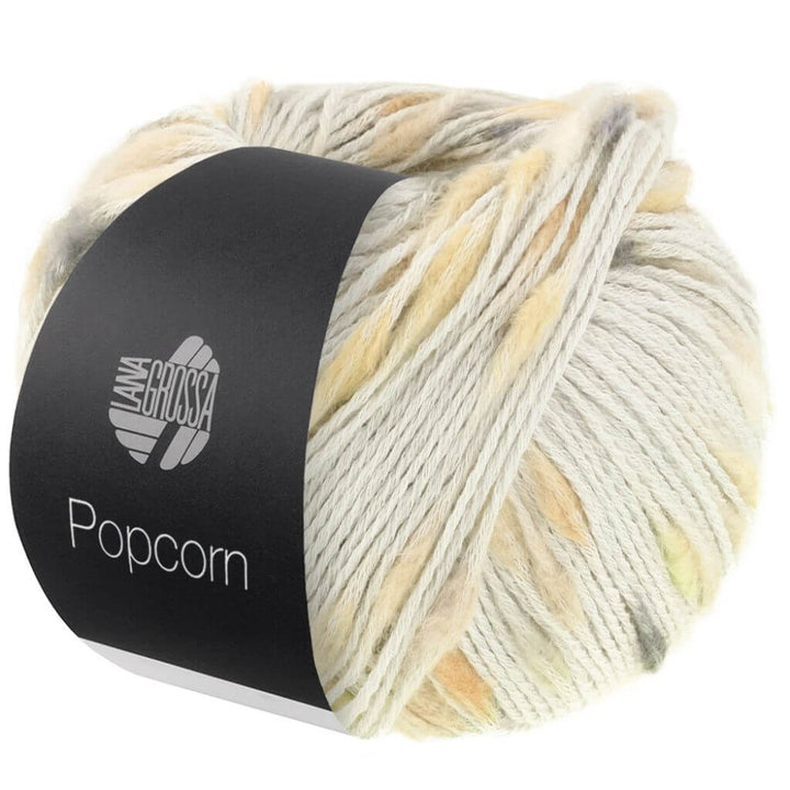 Lana Grossa 10 - Silbergrau/Beige/Grau/Dunkelgrau Lana Grossa Popcorn 50g Lieblingsgarn