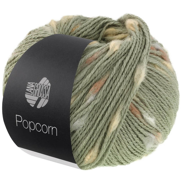 Lana Grossa 13 - Resedagrün/Beige/Camel/Nougat Lana Grossa Popcorn 50g Lieblingsgarn