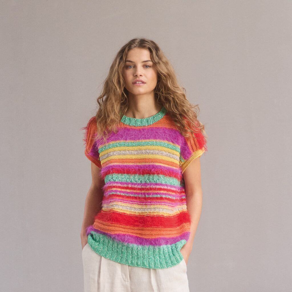 Lana Grossa Pattern Pullunder gestreift Strickanleitung - Lana Grossa (Heft) Lieblingsgarn