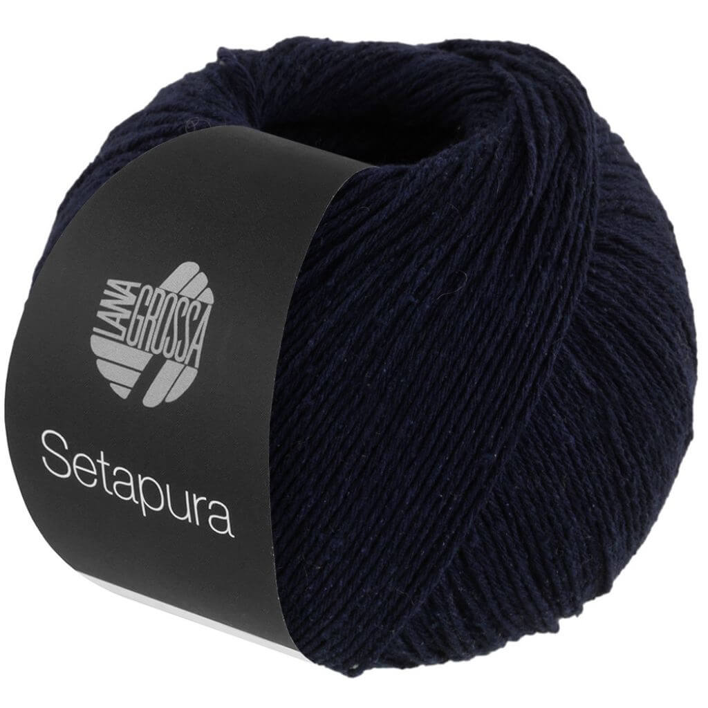 Lana Grossa 4 - Nachtblau Lana Grossa Setapura 50g Lieblingsgarn