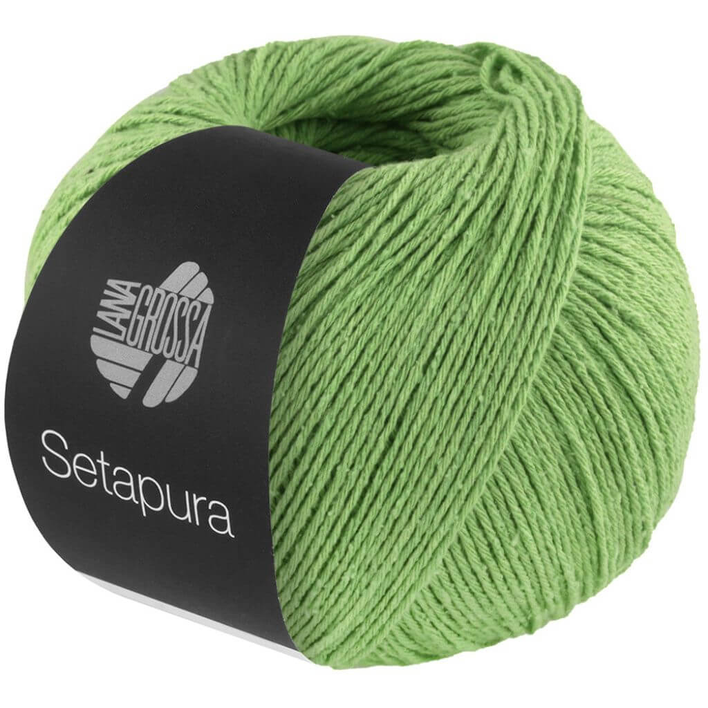 Lana Grossa 11 - Hellgrün Lana Grossa Setapura 50g Lieblingsgarn