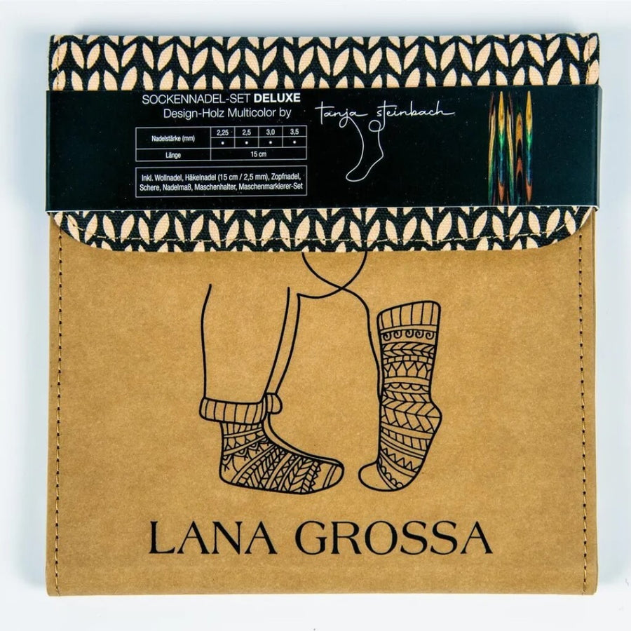 Lana Grossa Sockennadel-Set Deluxe Holz bei bei bei bei bei bei bei bei bei bei bei bei Lieblingsgarn