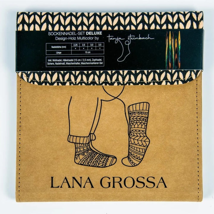 Lana Grossa Lana Grossa Sockennadel-Set Deluxe Holz Lieblingsgarn