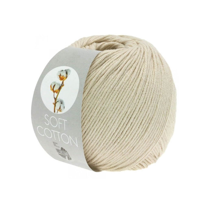 Lana Grossa 3 - Grège Lana Grossa Soft Cotton 50 g Lieblingsgarn